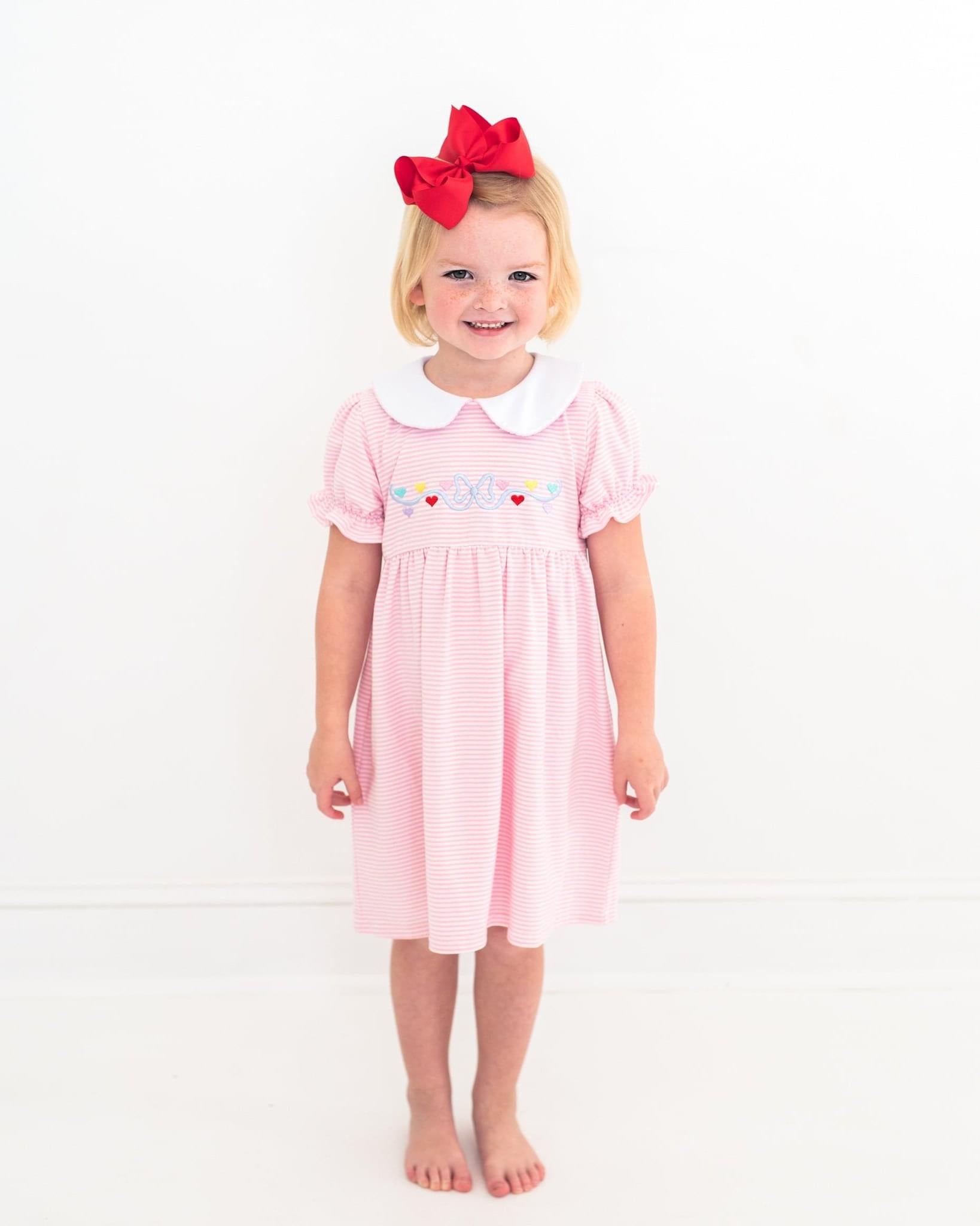 Smock Candy Girls Valentines’s Dress 🩷