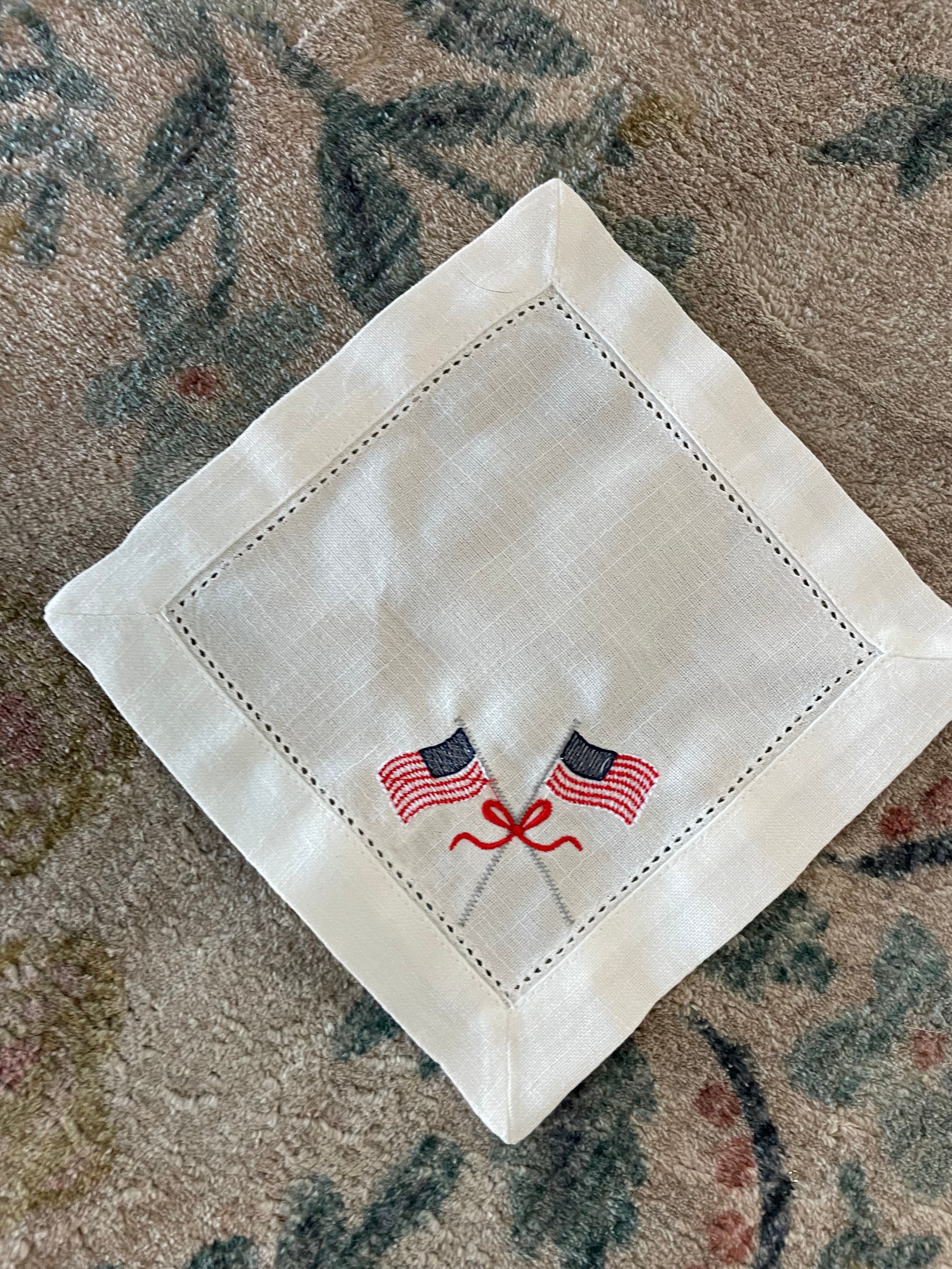 Monogram Flag Napkins