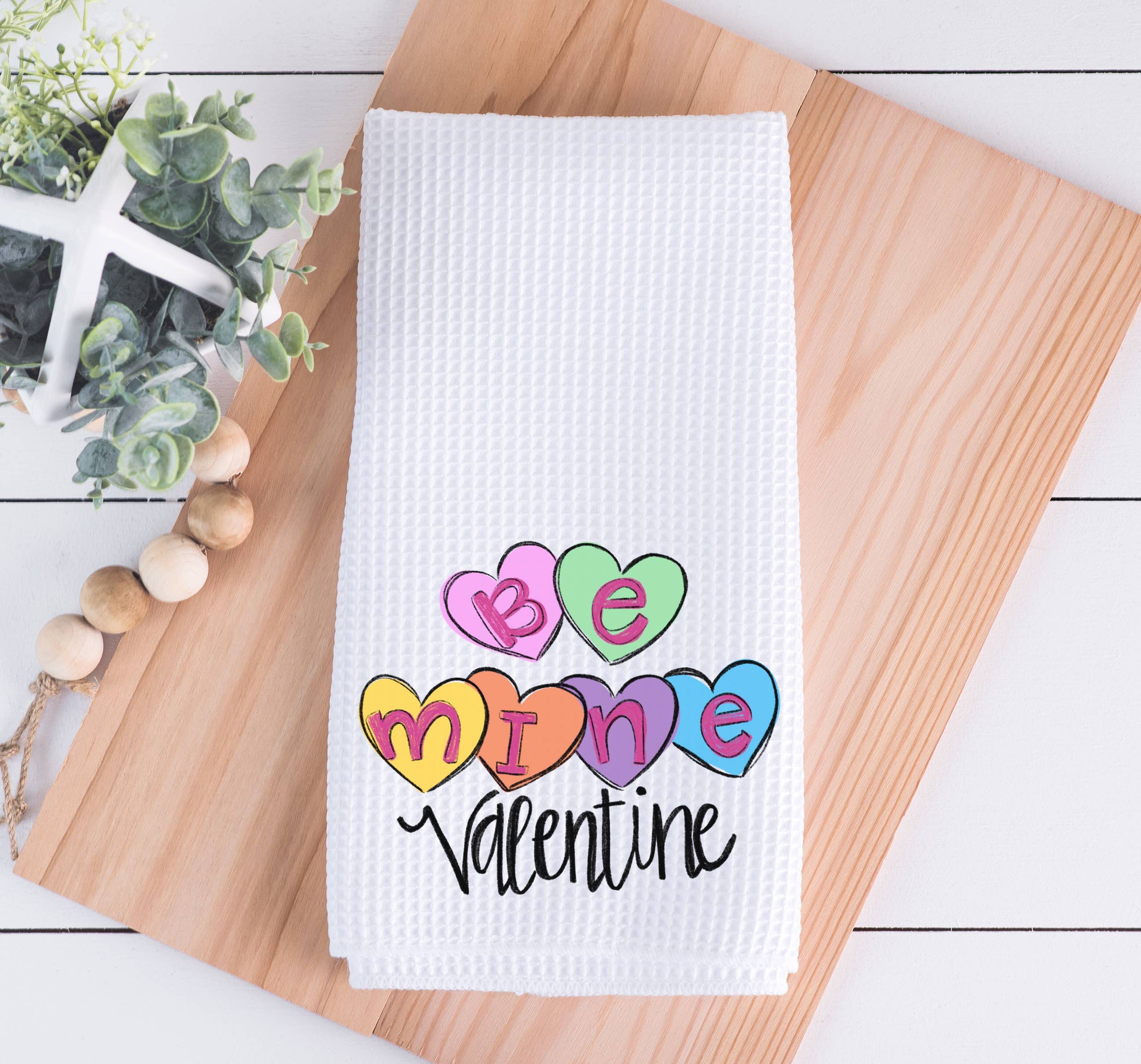 Be Mine Valentine Heart Kitchen Towel