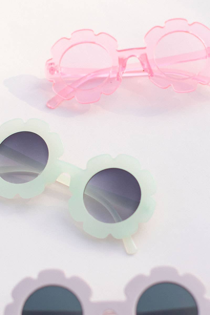 Kids Toddler Flower Sunglasses