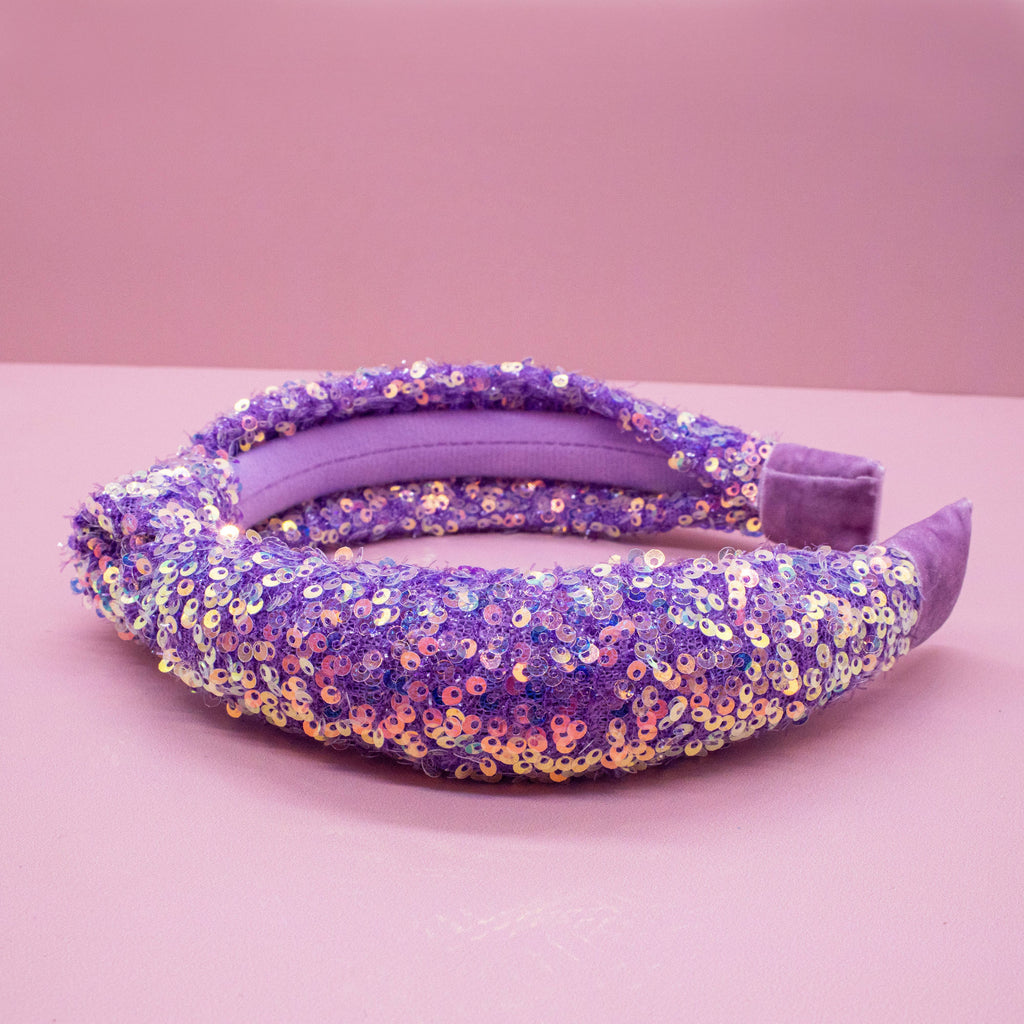 Kids Knot Headband - Rainbow Sequin Knotted Hair Accessories