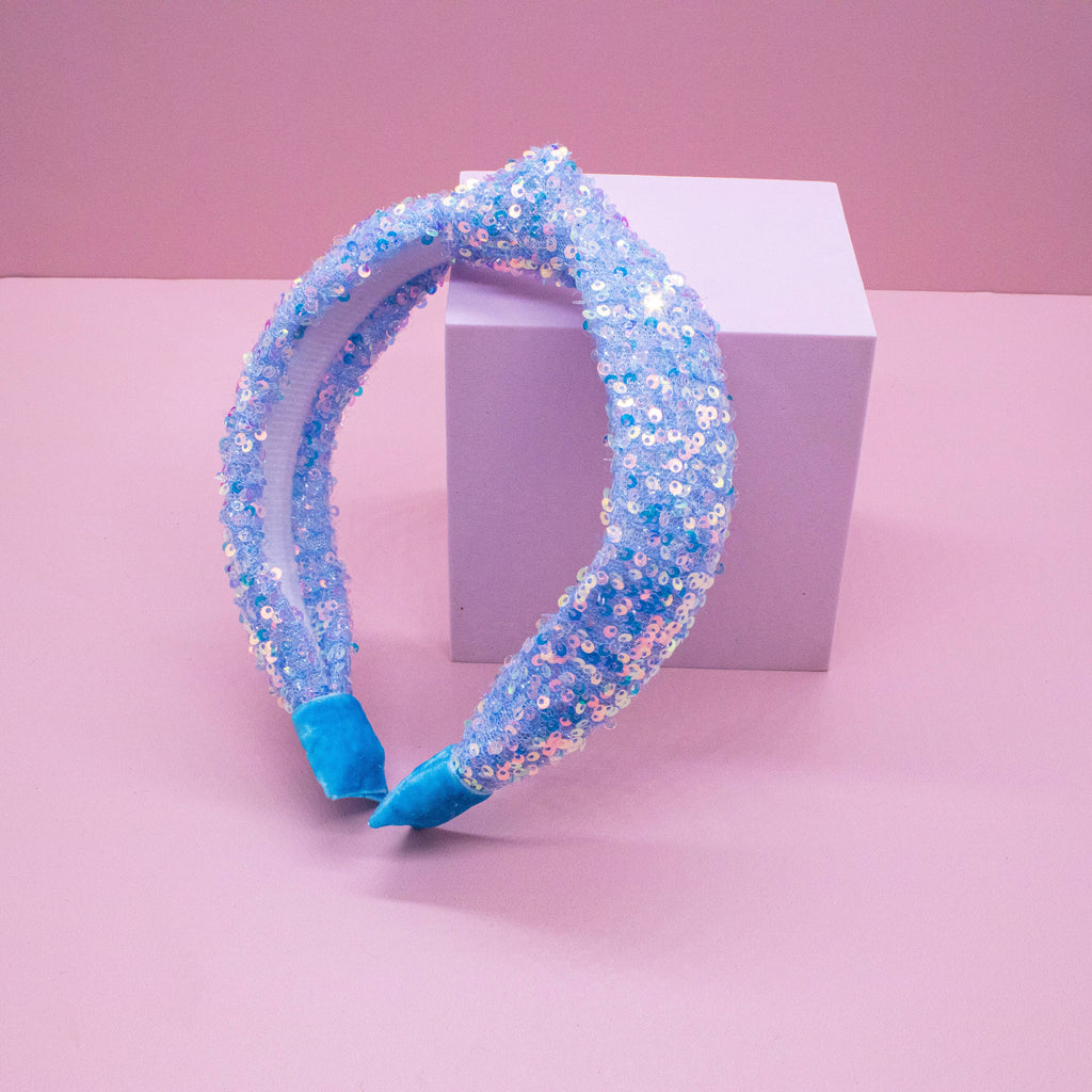 Kids Knot Headband - Rainbow Sequin Knotted Hair Accessories