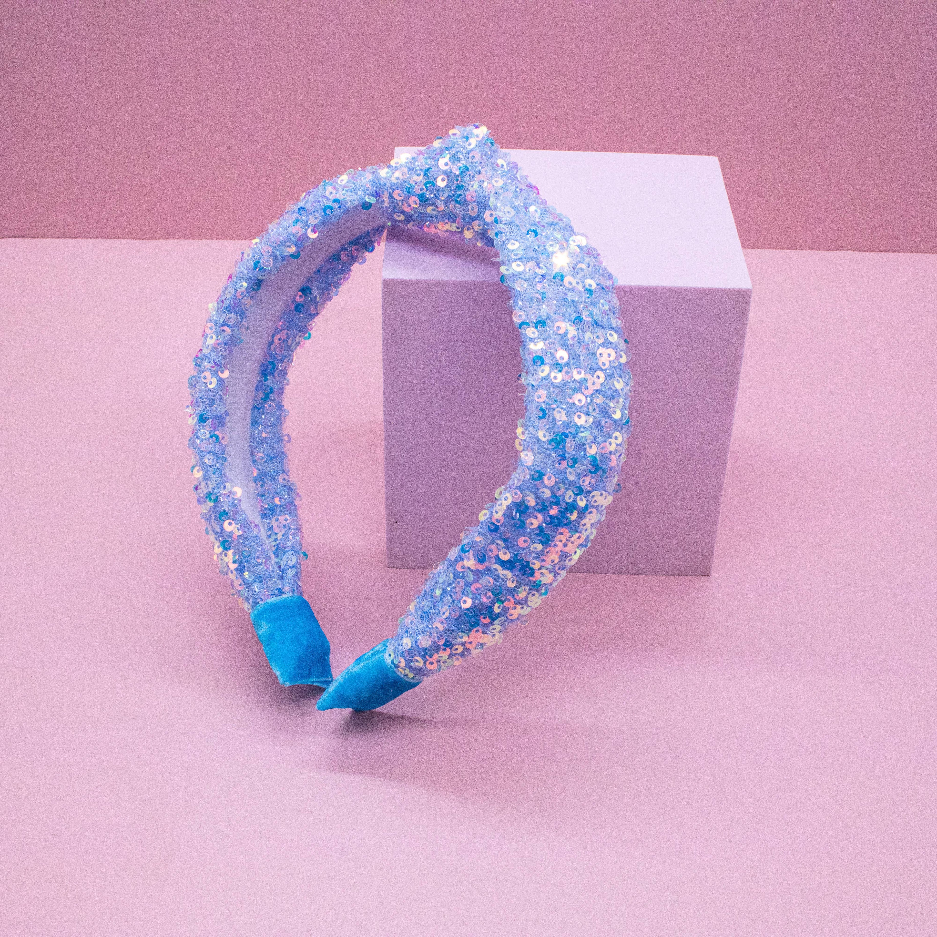 Kids Knot Headband - Rainbow Sequin Knotted Hair Accessories