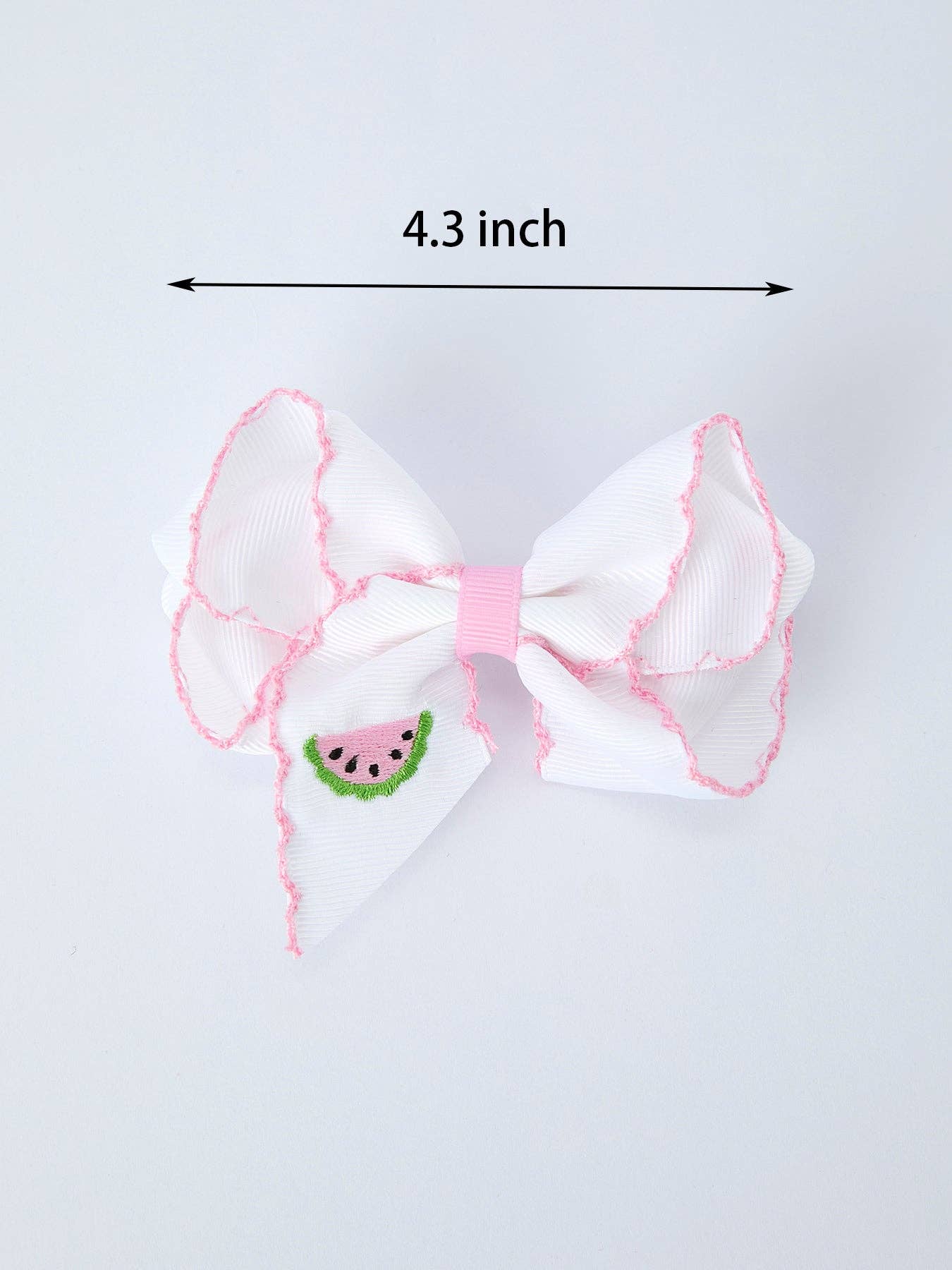 Watermelon Embroidered Girls Hairpin 4.3 Inches