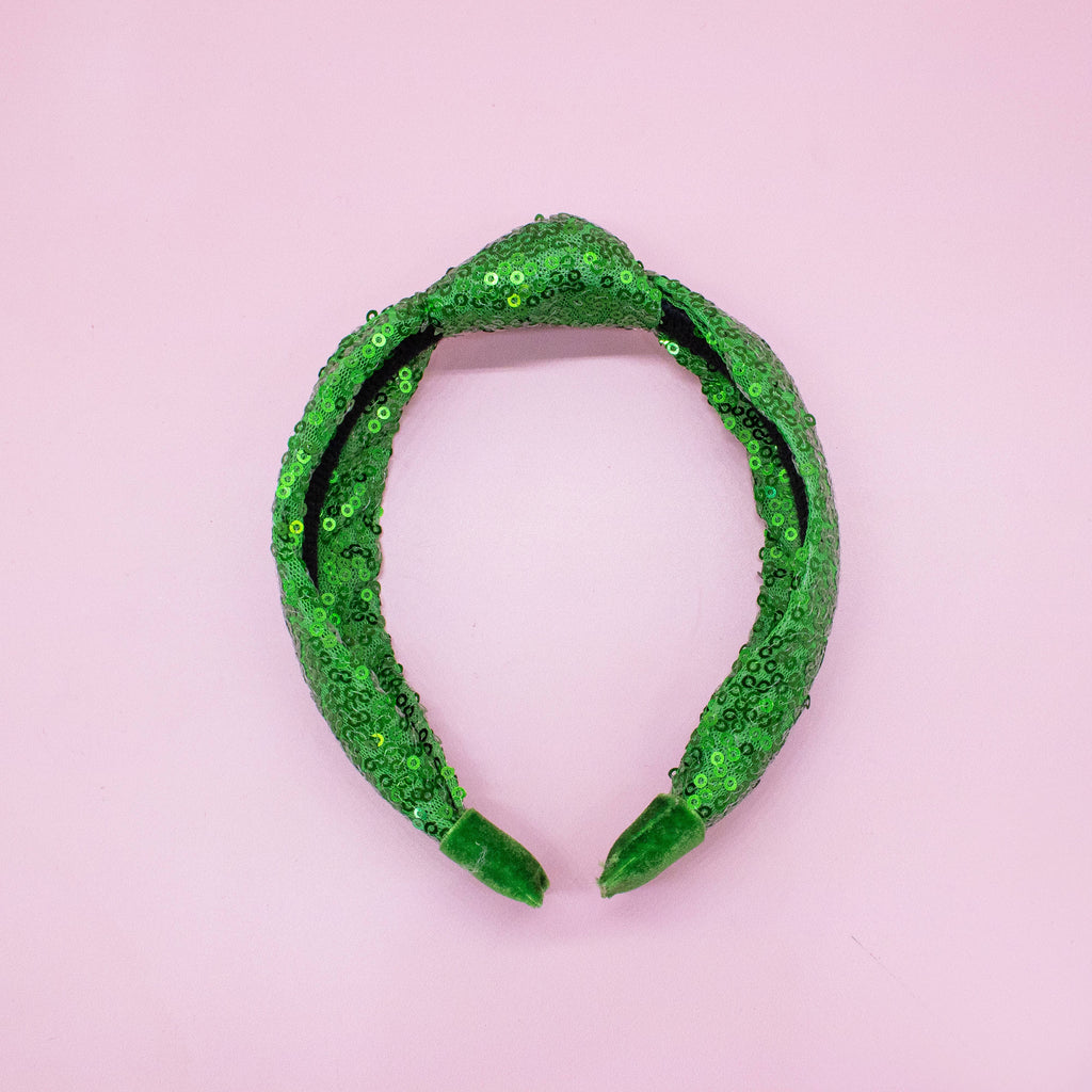Sequin Knot Headband - Valentine's, Christmas, St. Patrick's