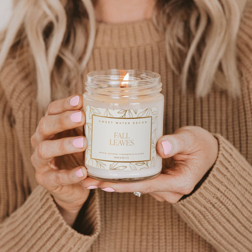*NEW* Fall Leaves 9 oz Soy Candle - Fall Decor and Gifts