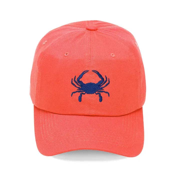 Crab Embroidered Cap #M190VL-CRAB