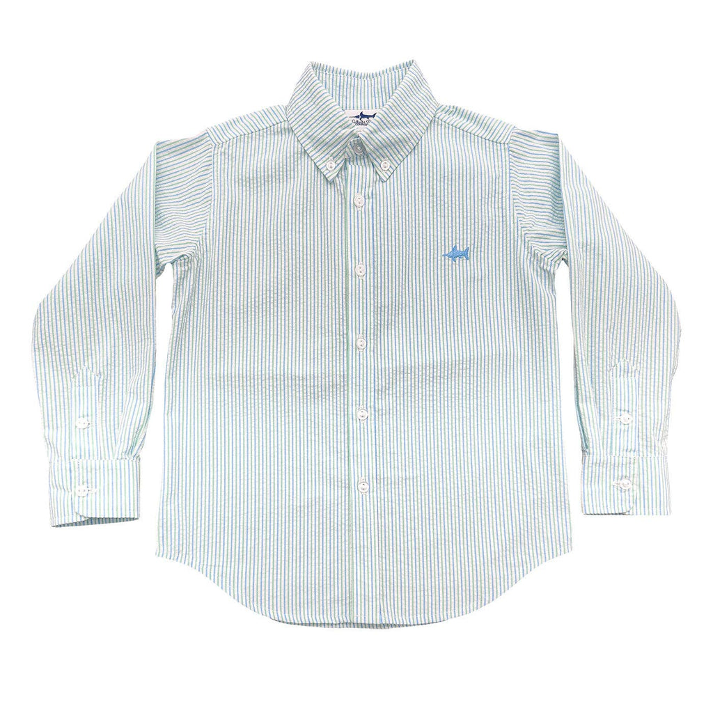 Carter Oxford Shirt Coastal Stripe Seersucker