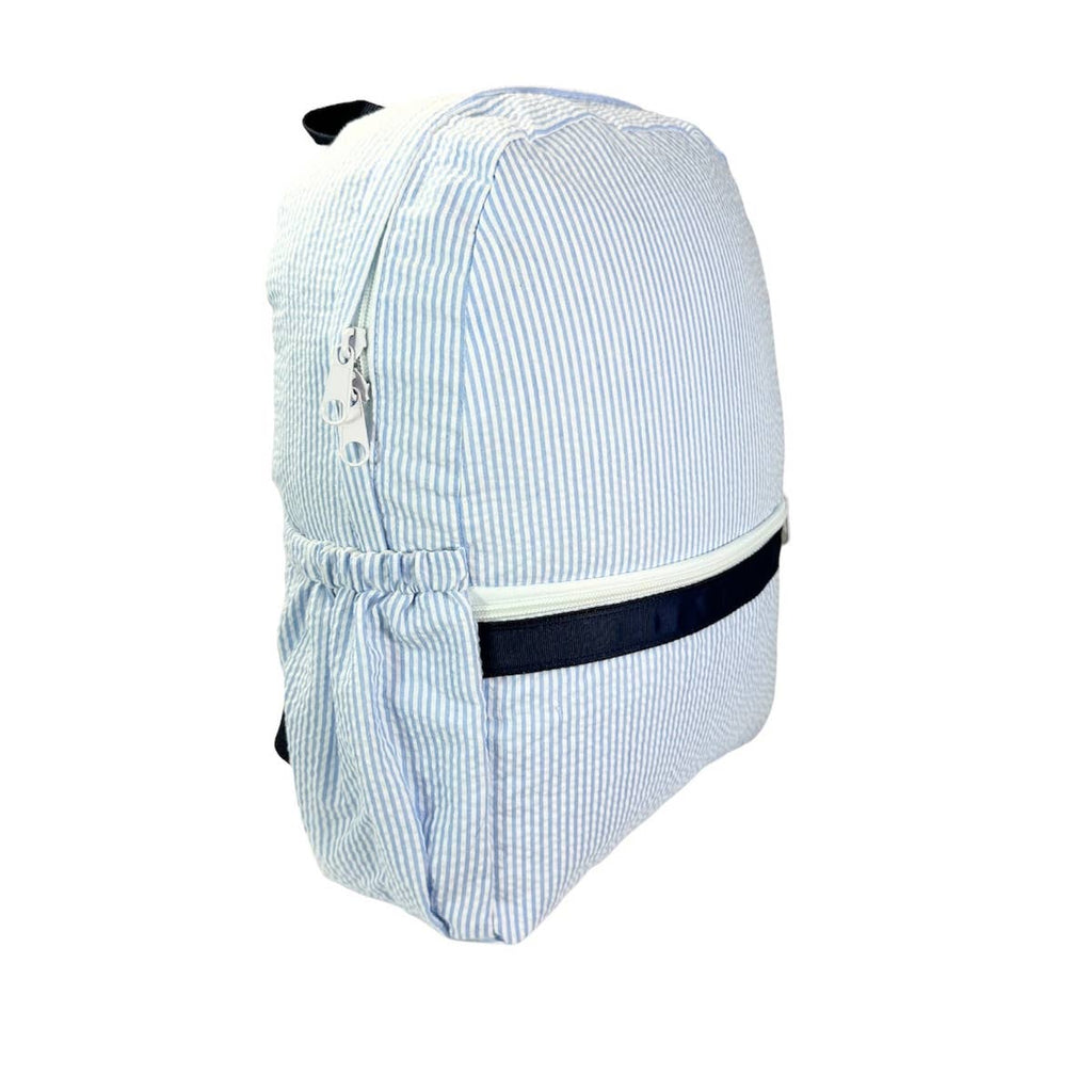 Skipper Seersucker Medium Backpack w/ Pocket | Mint