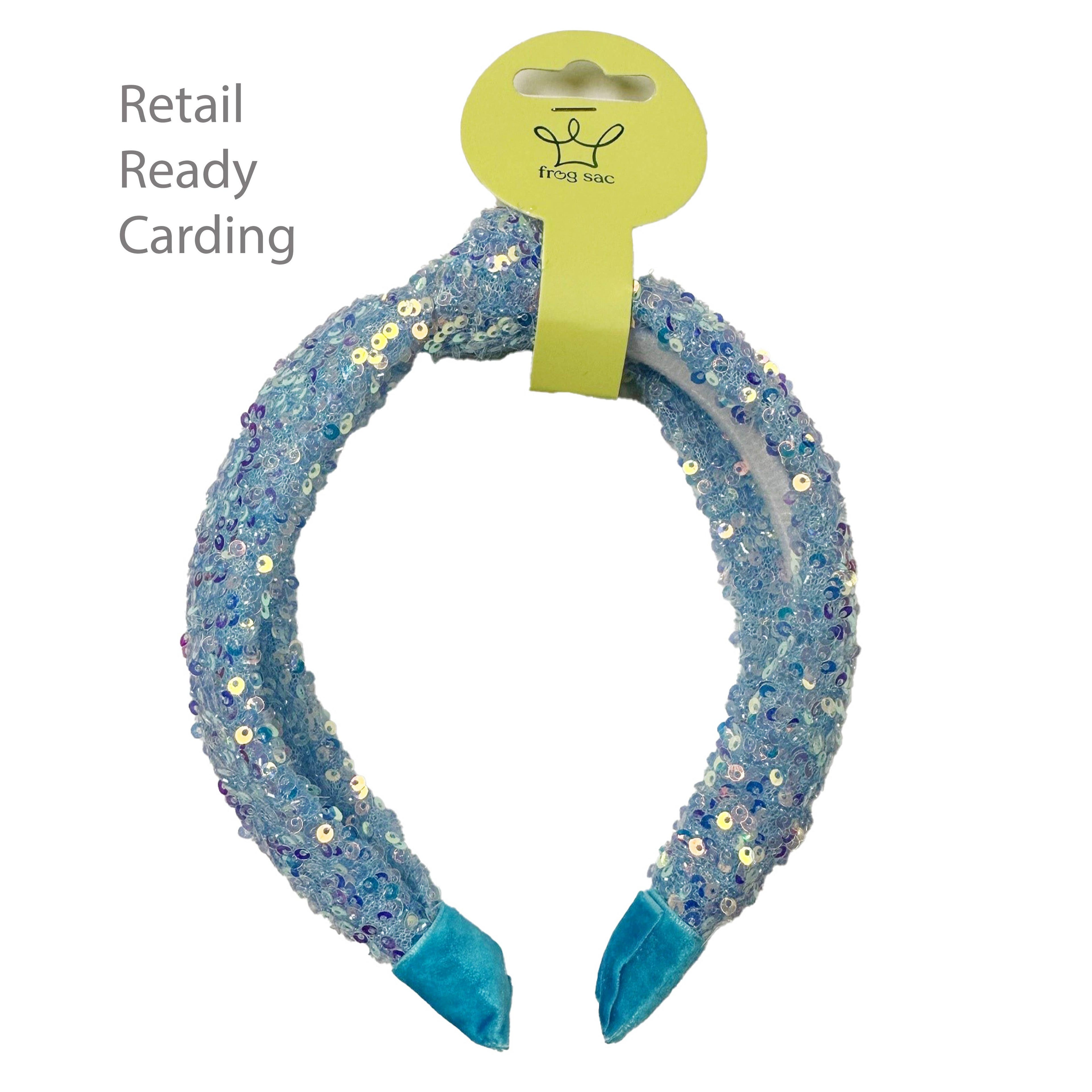 Kids Knot Headband - Rainbow Sequin Knotted Hair Accessories