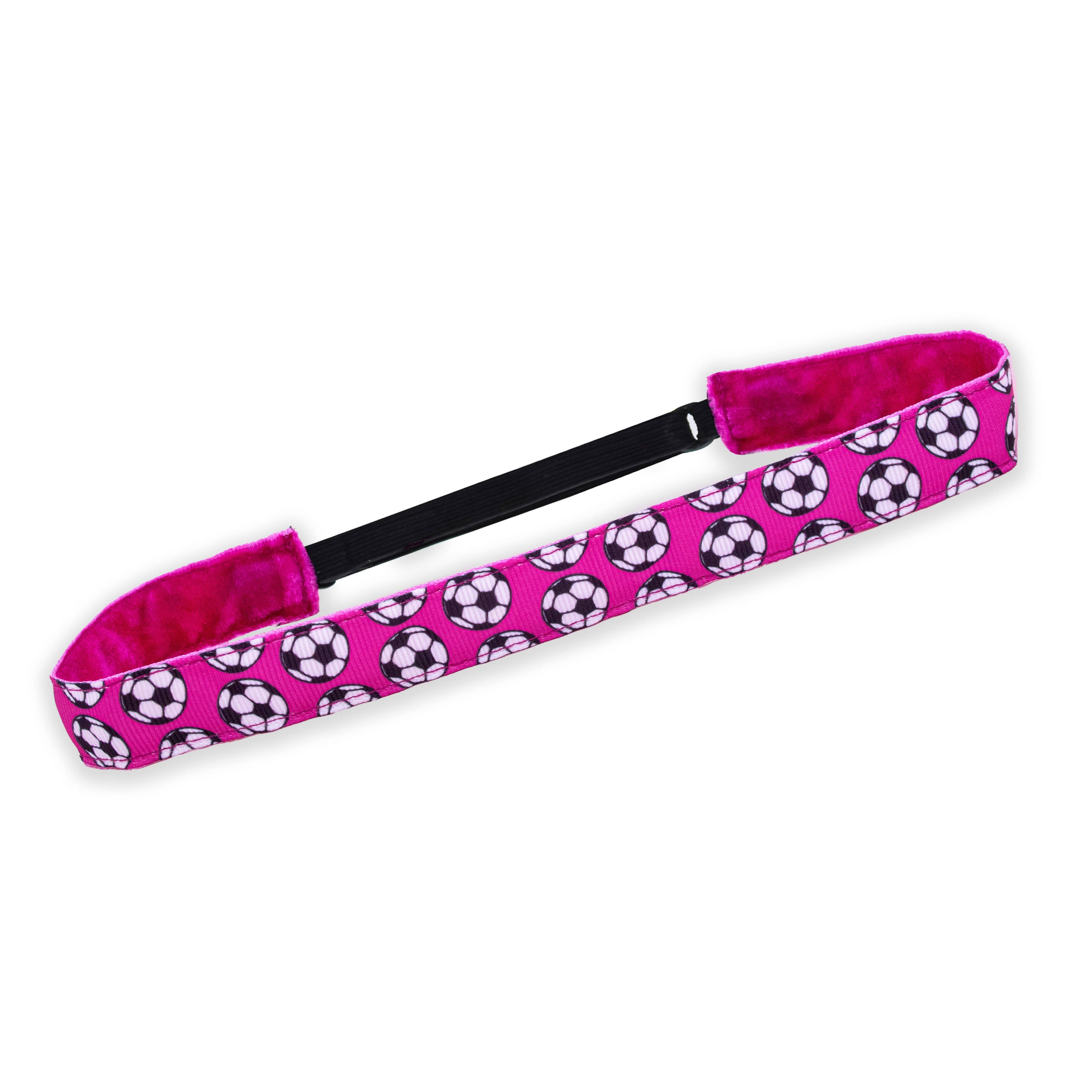 Adjustable No Slip Soccer Headbands: Blue / 1 Pack