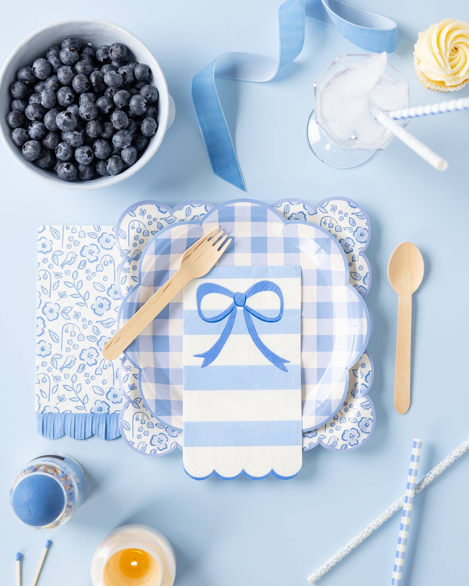 Floral Scatter Fringe Guest Napkin