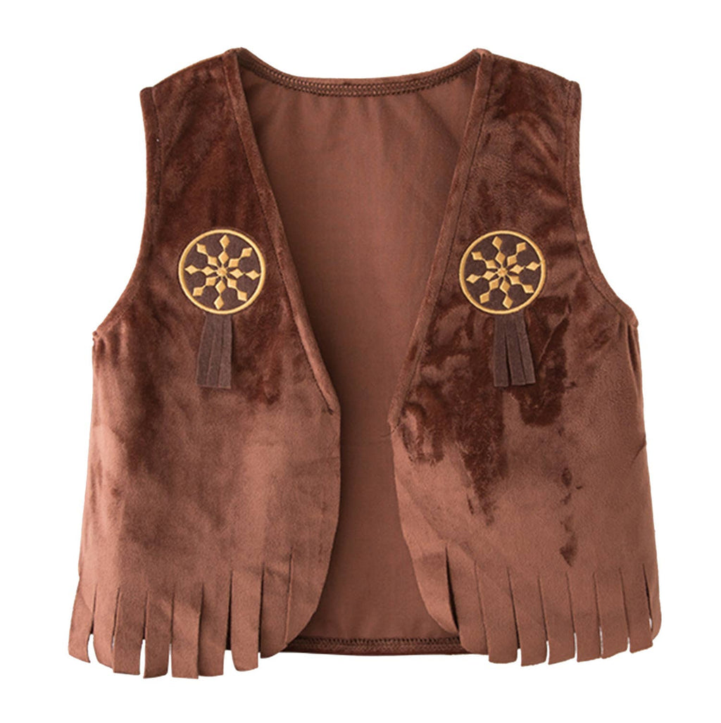 Cowboy 4-Piece  Brown Toddler Costume Outfit