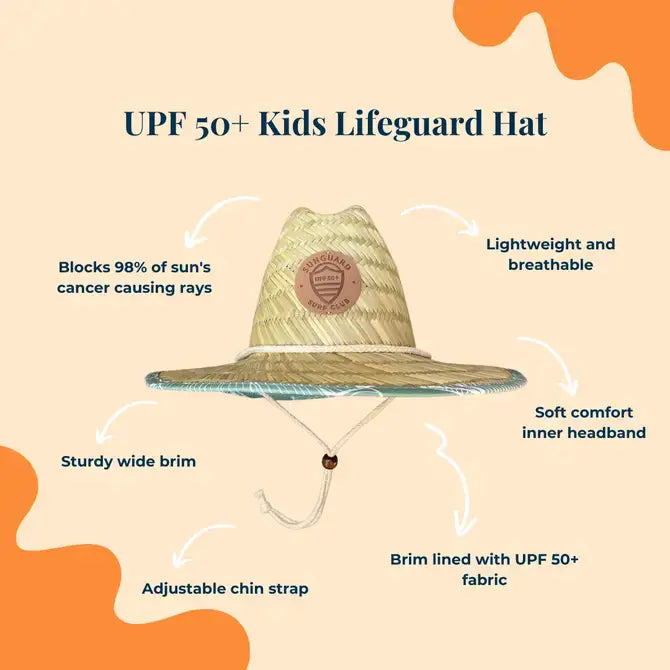 Little Straw Lifeguard Hat (Banana Leaves)