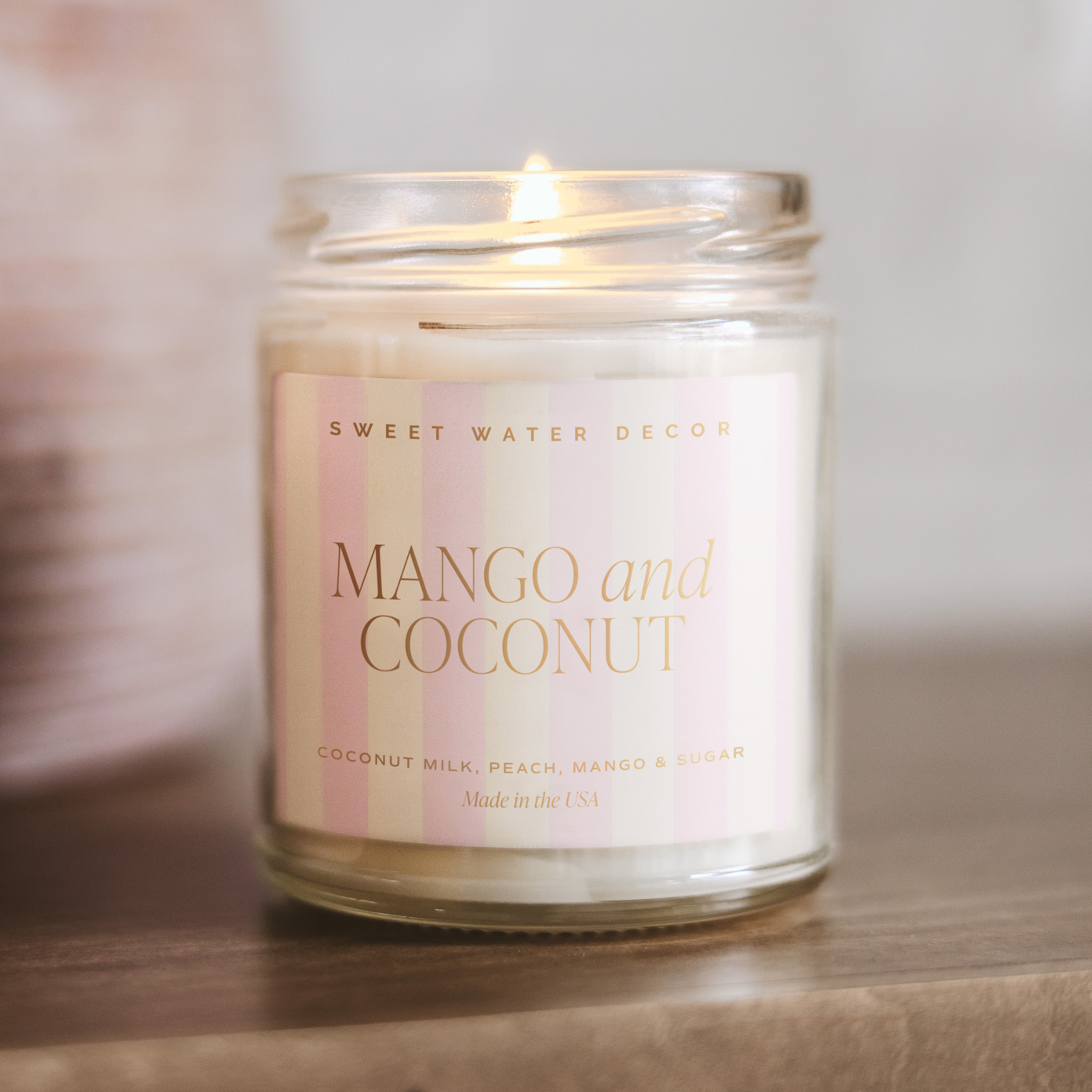 Mango and Coconut 9 oz Soy Candle - Home Decor & Gifts