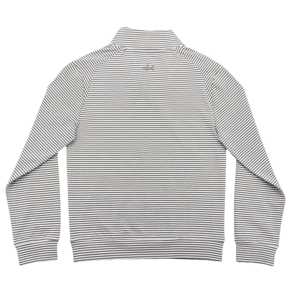Collins Boys Quarter Zip Khaki Stripe
