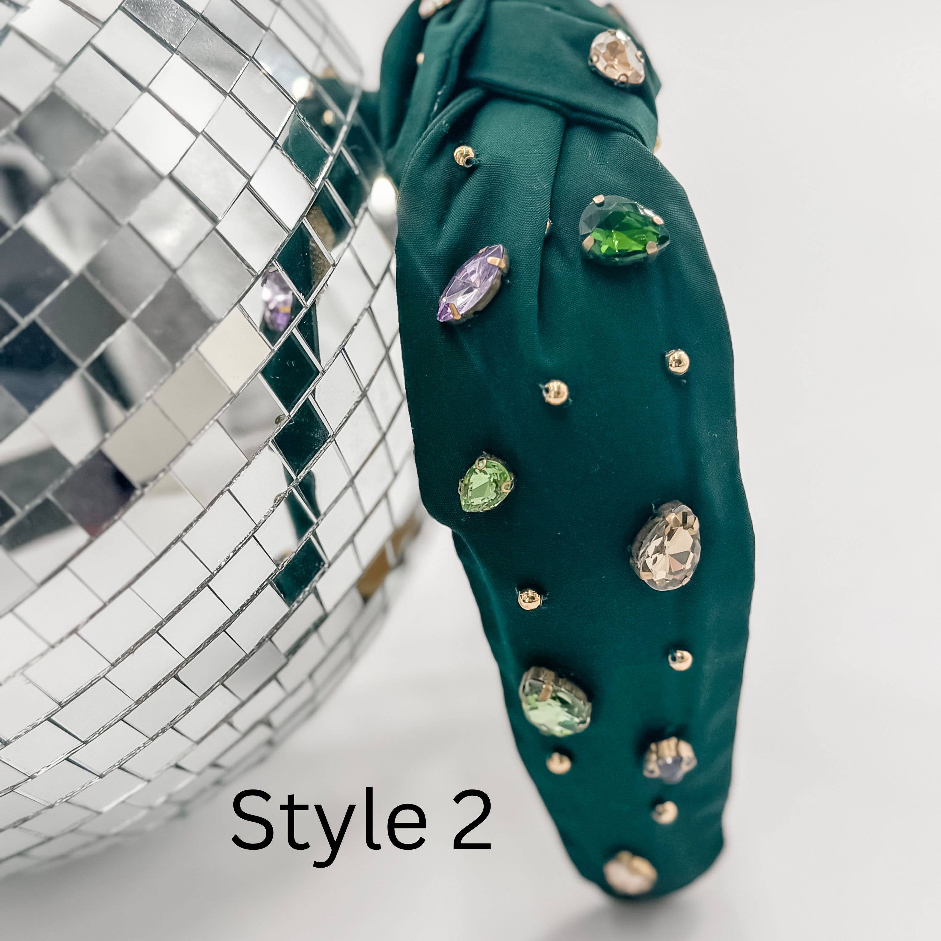 Mardi Gras Headband, Mardi Gras, Beaded Head Band