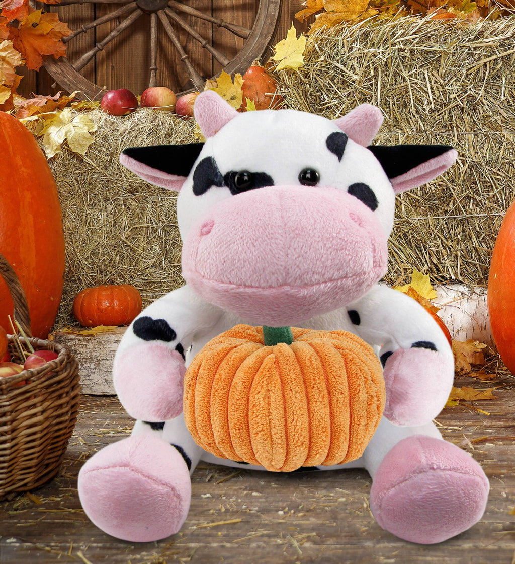 Plush Pumpkin - 6" Plush - Cow