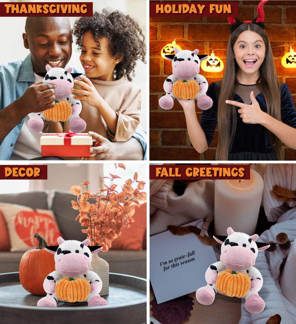 Plush Pumpkin - 6" Plush - Cow