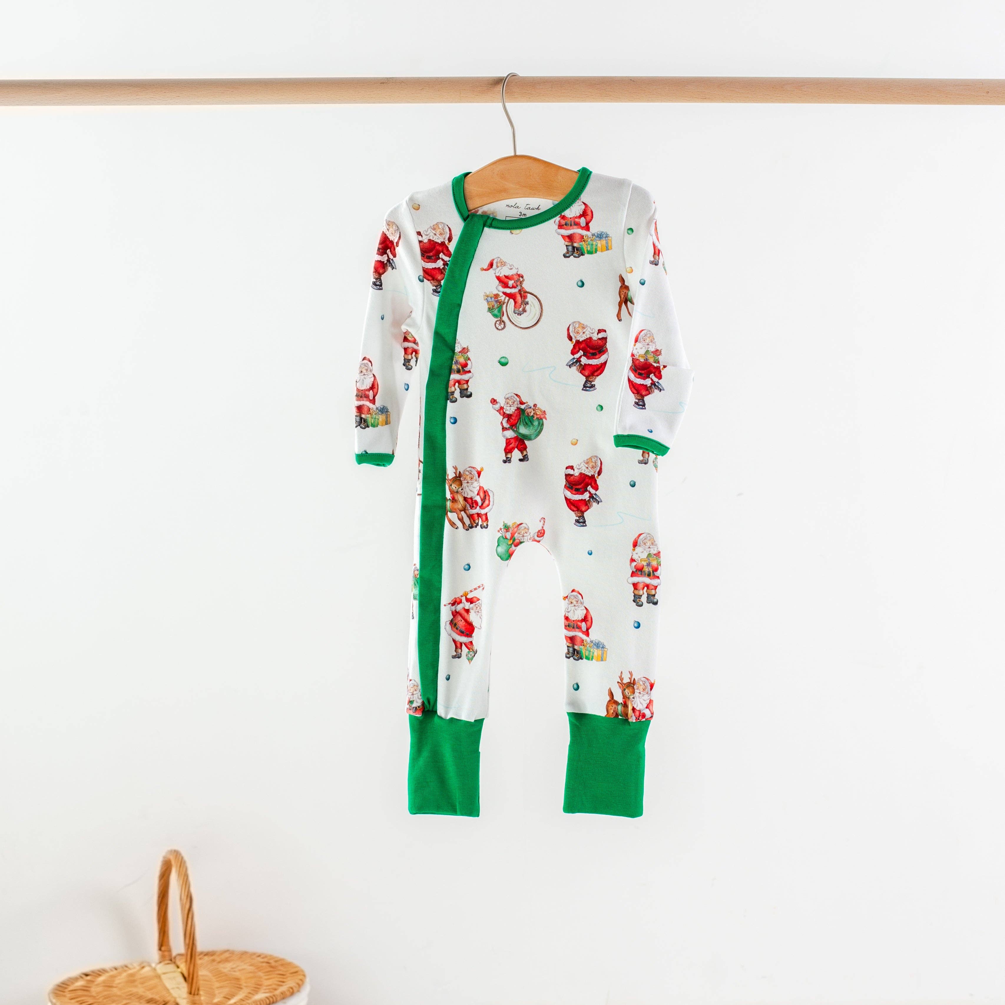Santa Claus is Coming to Town Organic Cotton Christmas Pajam
