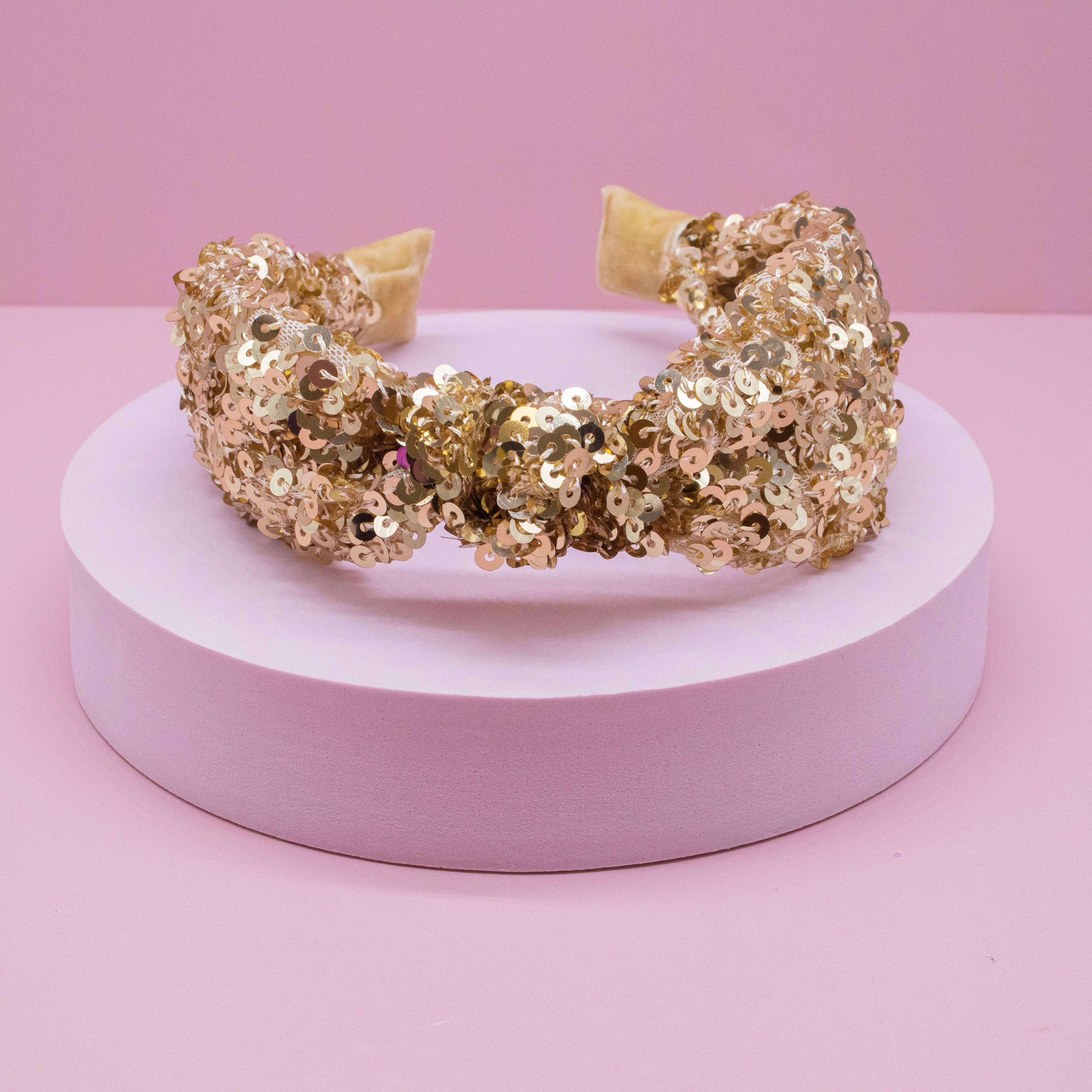 Kids Knot Headband - Rainbow Sequin Knotted Hair Accessories