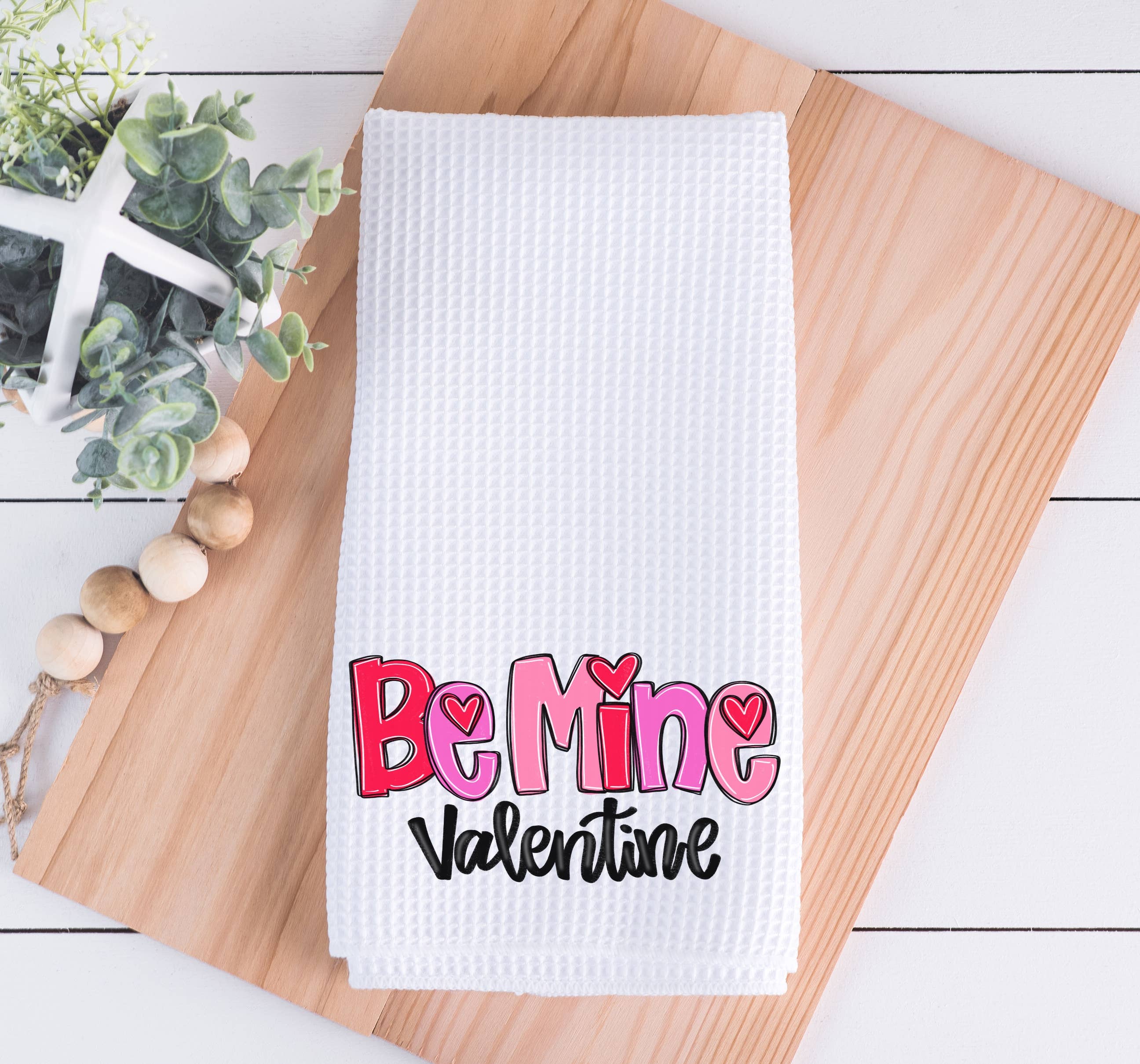 Be Mine Valentine Heart Kitchen Towel