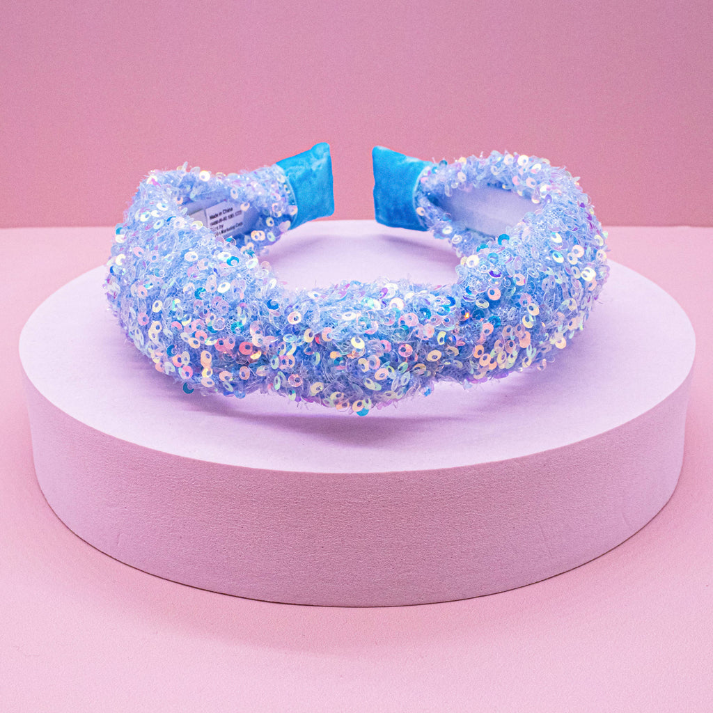Kids Knot Headband - Rainbow Sequin Knotted Hair Accessories