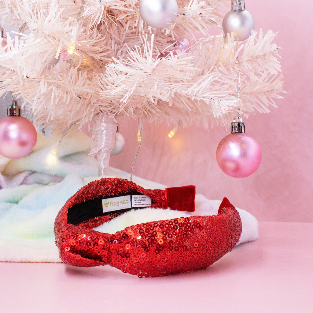 Sequin Knot Headband - Valentine's, Christmas, St. Patrick's