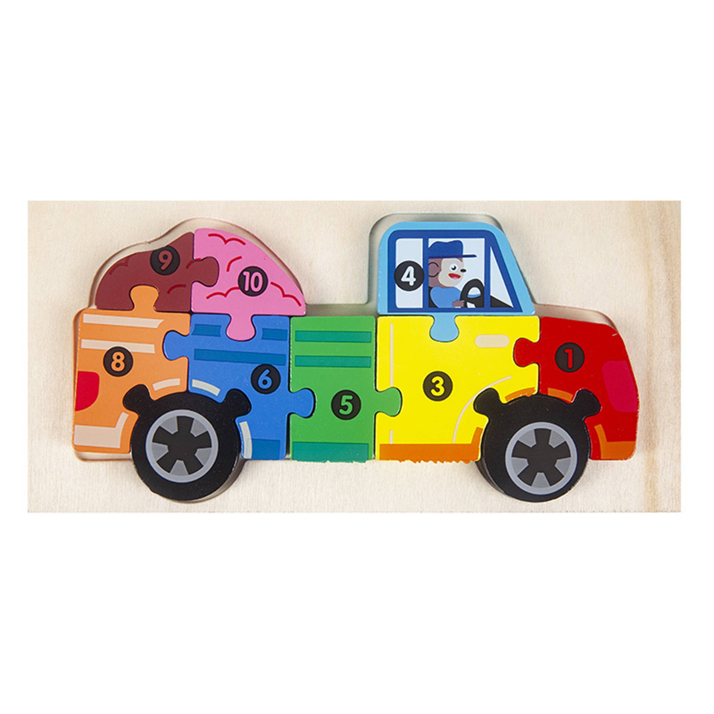 Transport Mix Wooden Puzzle Montessori Kids Toy