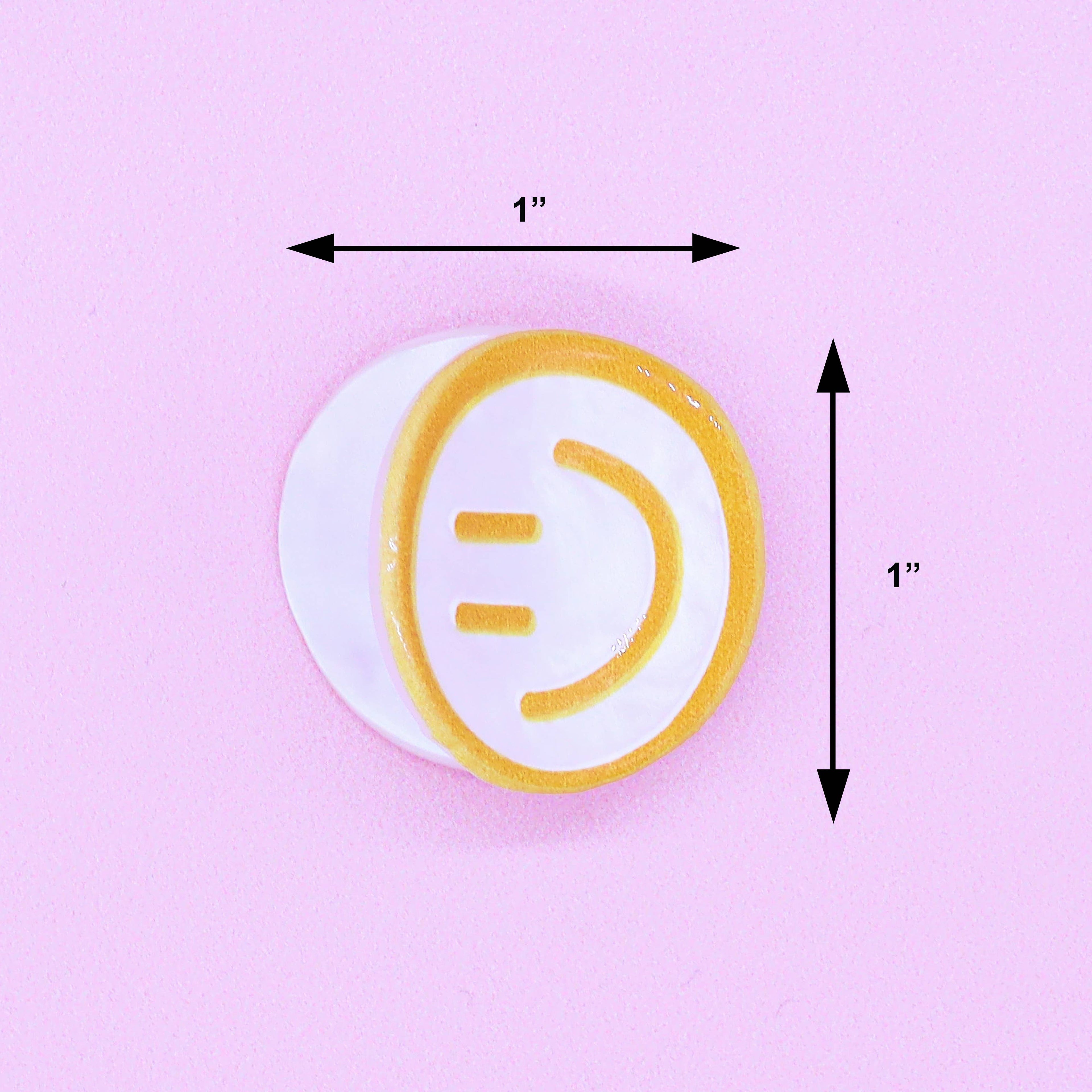 Small Emoji Smiley Face Hair Claw Clips - 4 Pack