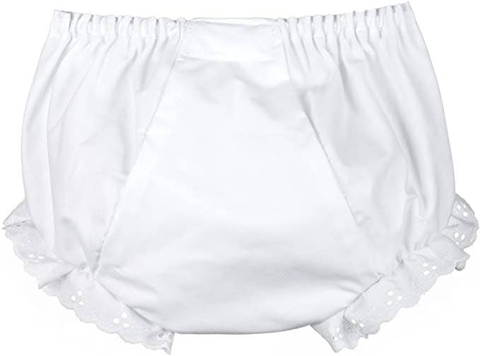 Diaper Cover Eyelet Panty, Double Seated (Pk of 4)
