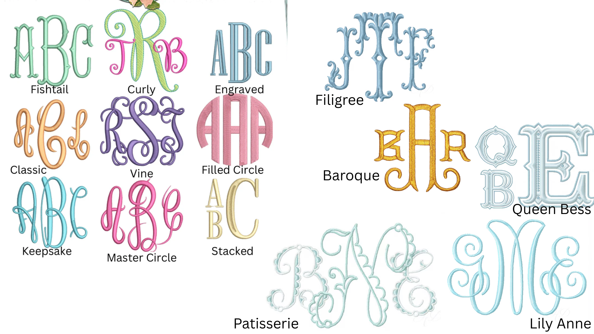 Large Monogram Fee