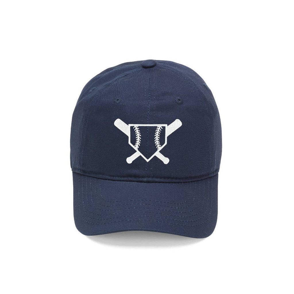 Motif Embroidered Navy Kids' Cap #M185VL-NAVY-CRAB