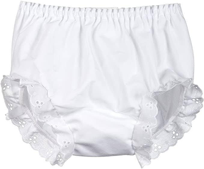Diaper Cover Eyelet Panty, Double Seated (Pk of 4)