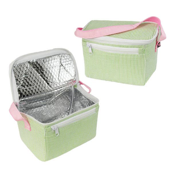 Sweet Pea Seersucker Lunch Box | Mint