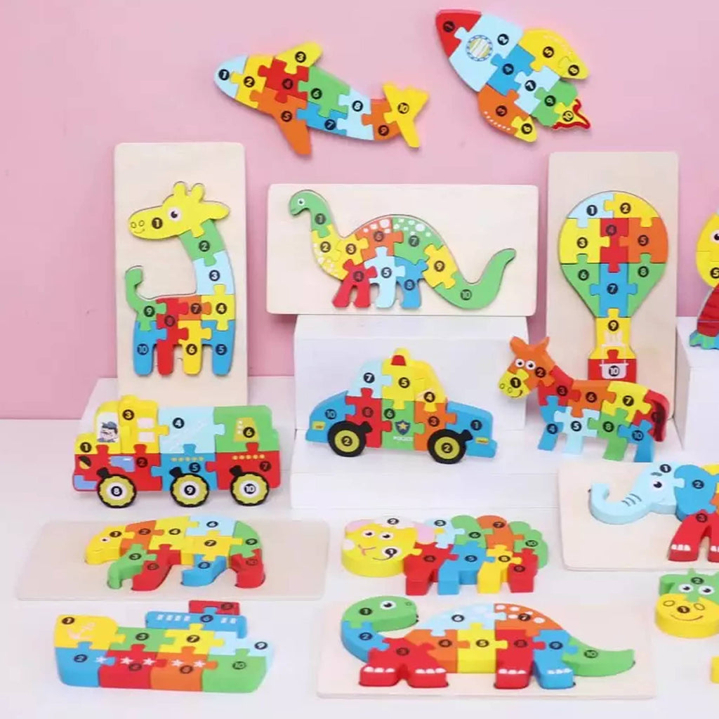 Montessori Easter Educational Wooden Puzzle Toy