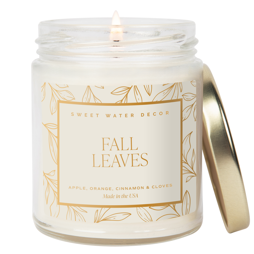 *NEW* Fall Leaves 9 oz Soy Candle - Fall Decor and Gifts
