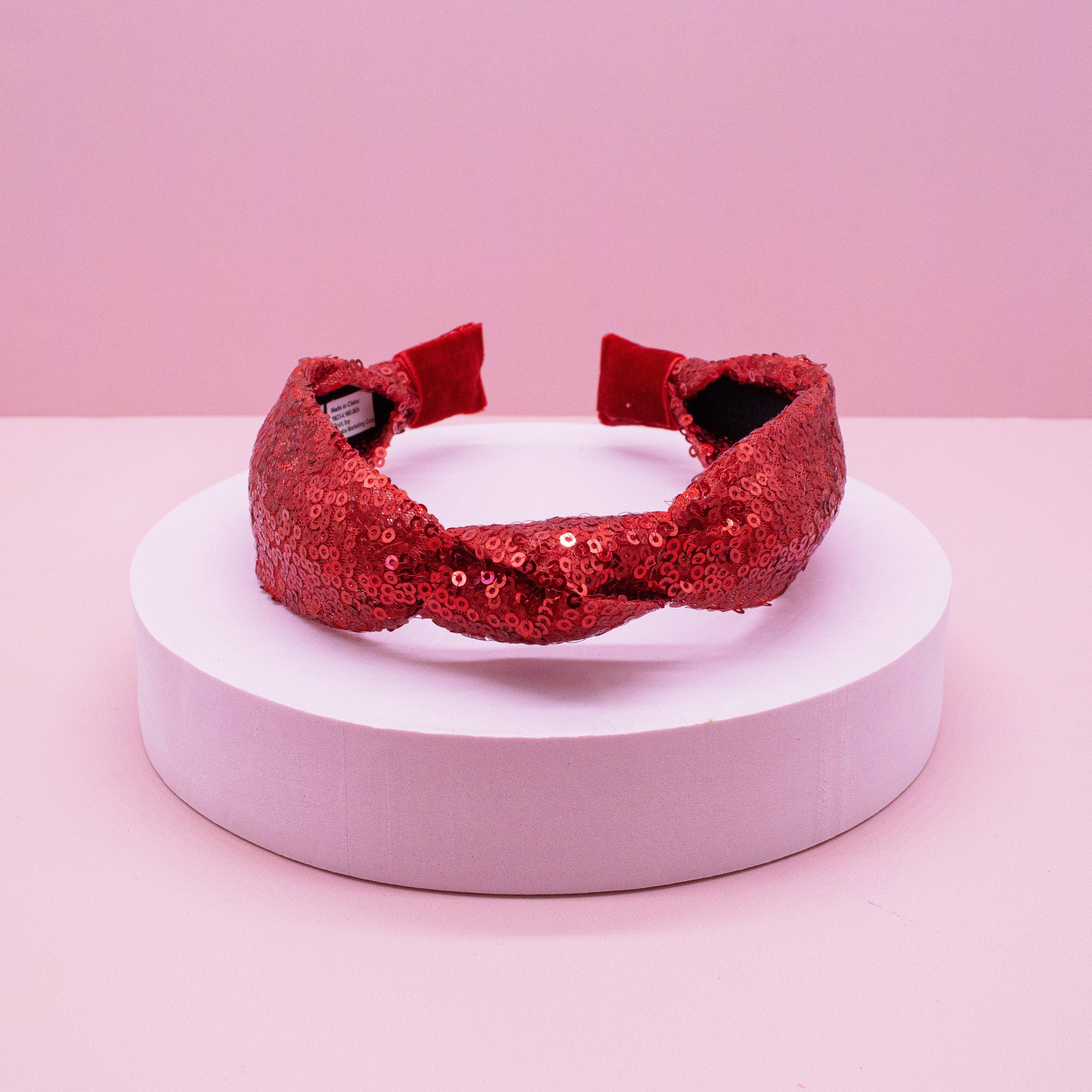 Sequin Knot Headband - Valentine's, Christmas, St. Patrick's