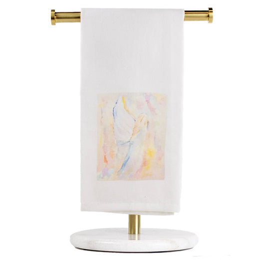 Julianna Angel Hand Towel   White/Multi    20x28