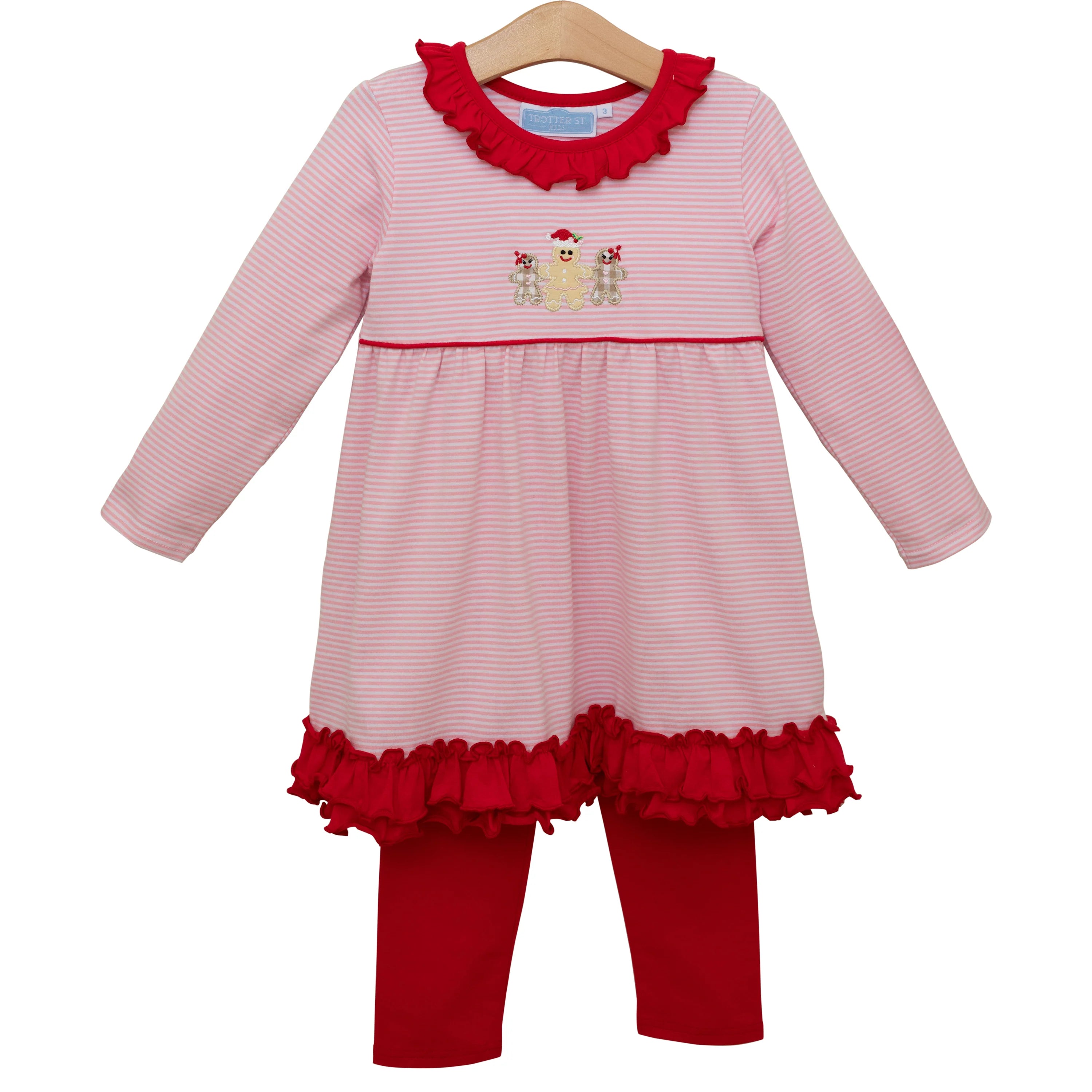 Gingerbread Ruffle Set