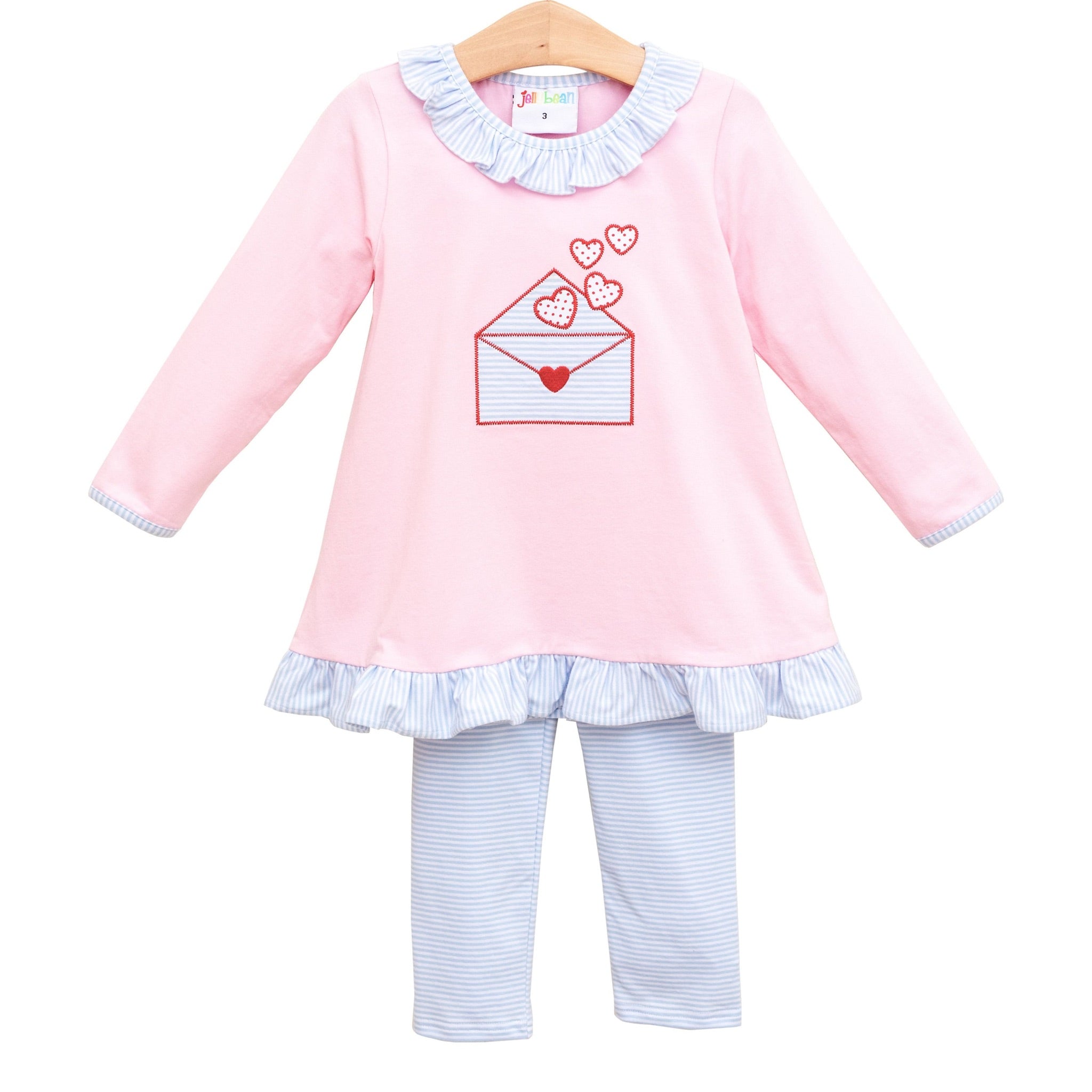 Love Letter Ruffle Pants Set