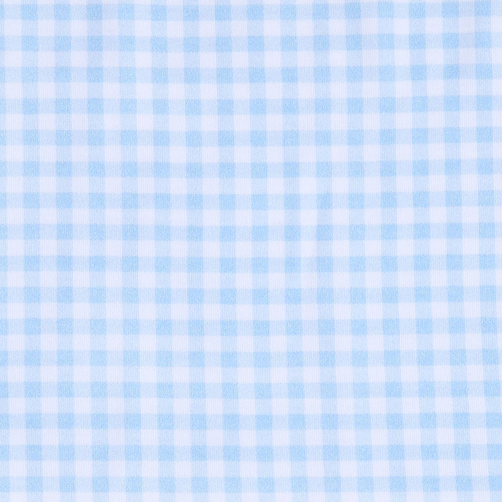 Mini Checks Swaddle Blanket - Blue