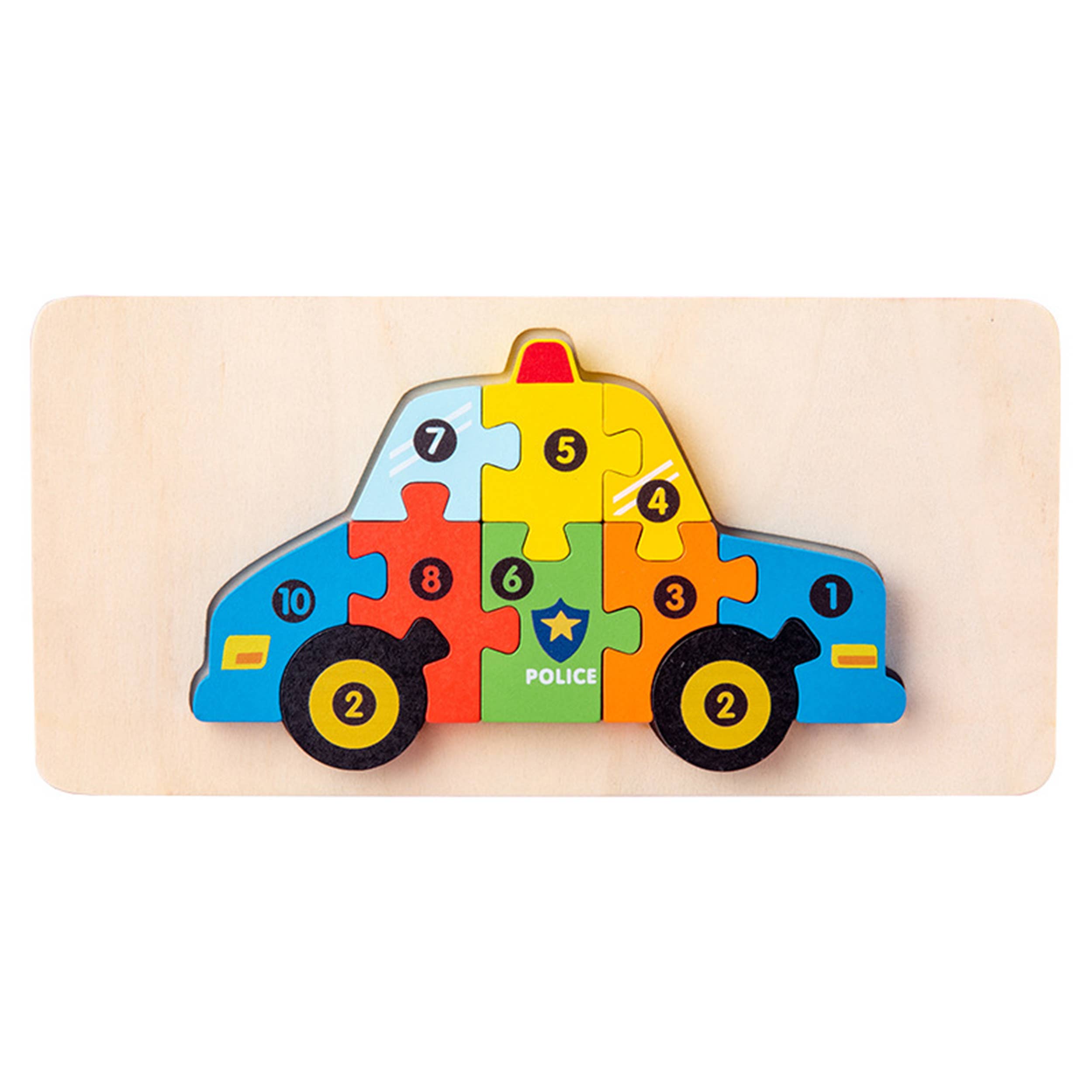 Transport Mix Wooden Puzzle Montessori Kids Toy