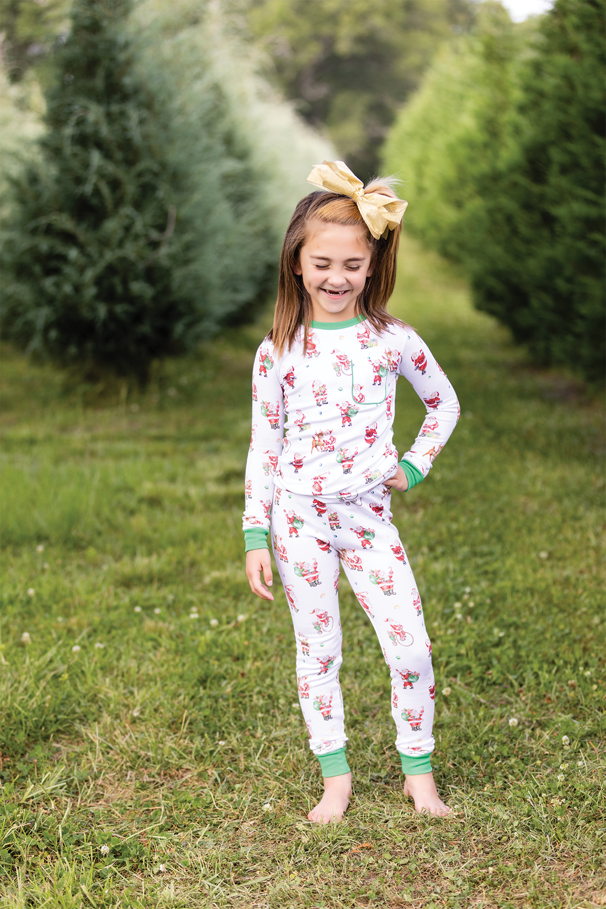 Santa Claus is Coming to Town Organic Cotton Christmas Pajam