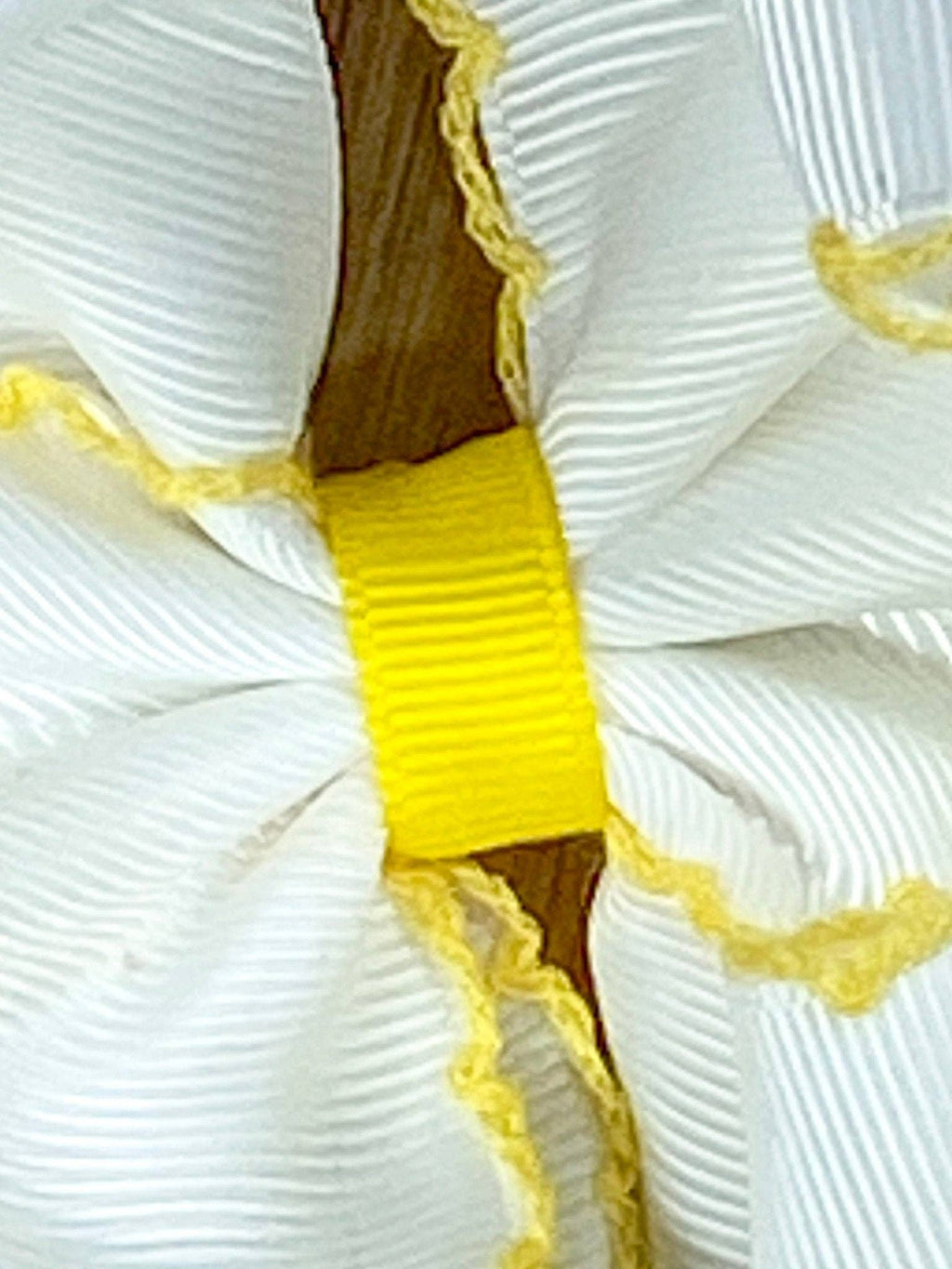 Pencil Embroidered Moonstitch Hair Bow | Clip or Headband