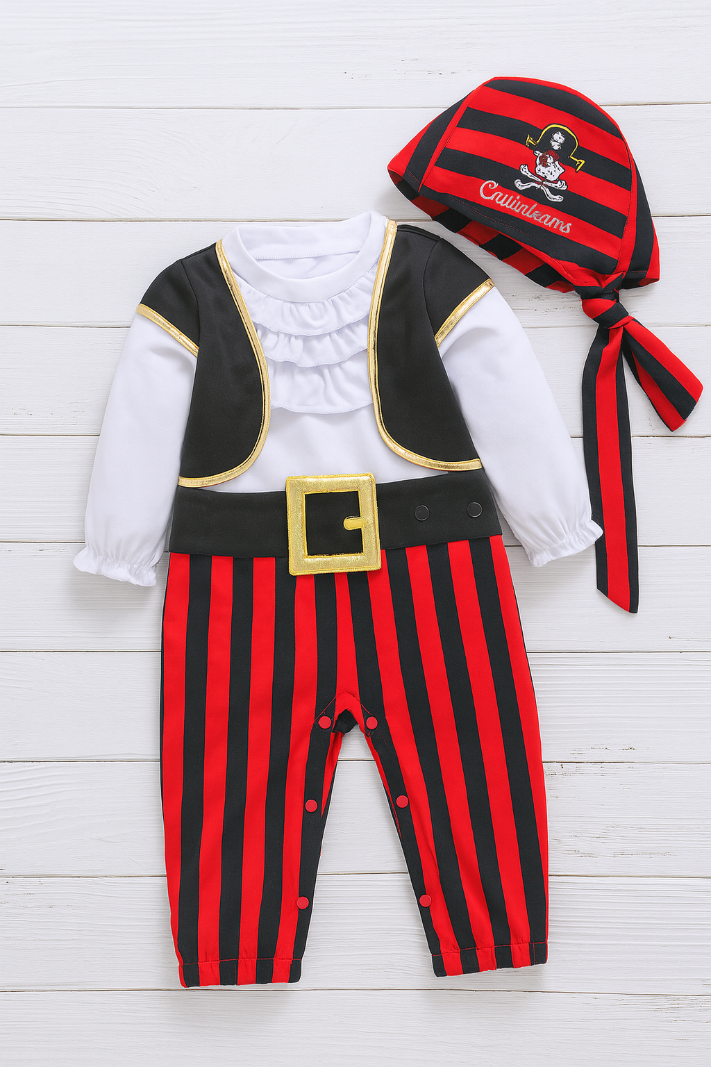 Cap'N Stinker Pirate Little Boy 4-Piece Costume Set