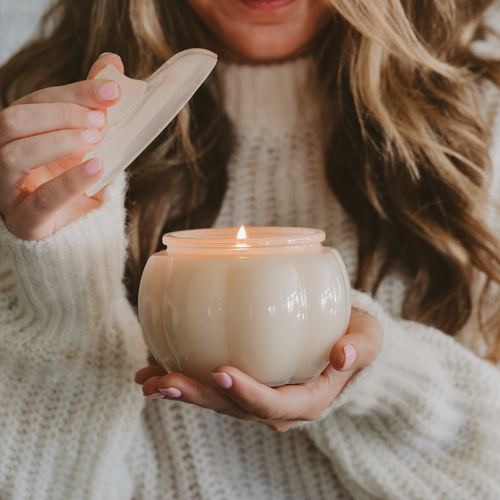 *NEW* Warm and Cozy Soy Candle - 20oz Pumpkin Jar - Decor