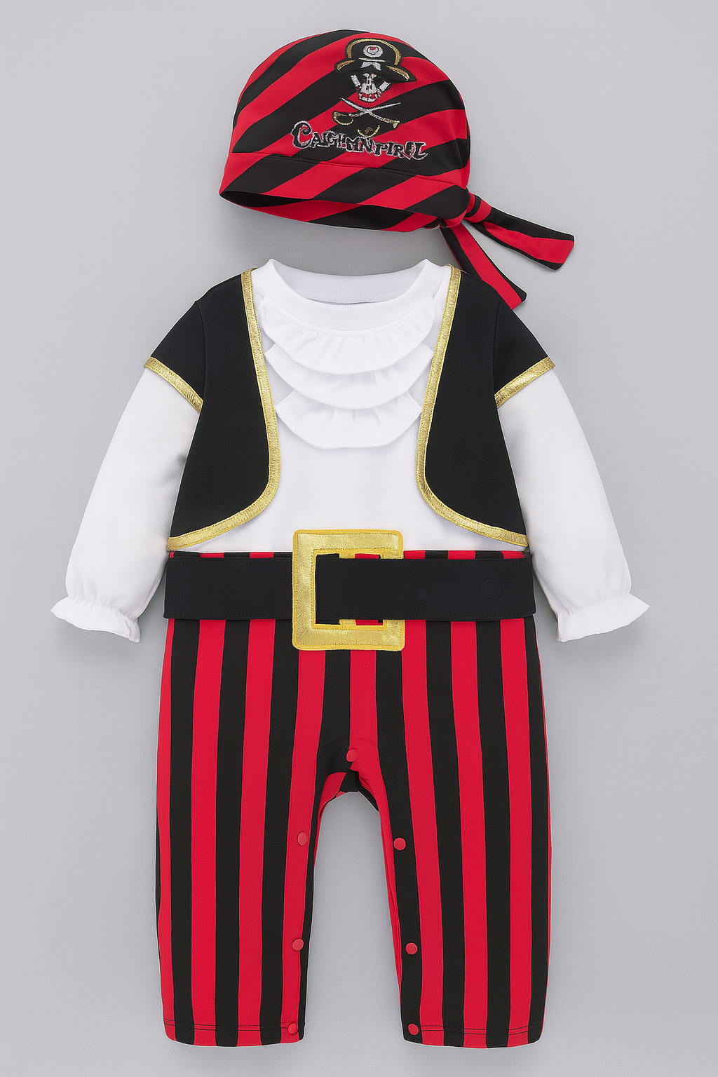 Cap'N Stinker Pirate Little Boy 4-Piece Costume Set