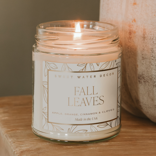 *NEW* Fall Leaves 9 oz Soy Candle - Fall Decor and Gifts