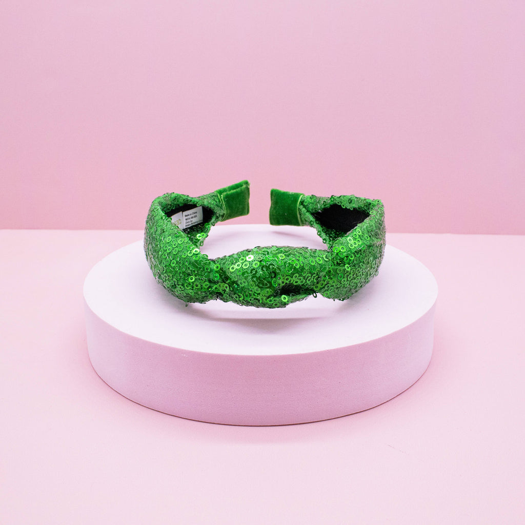 Sequin Knot Headband - Valentine's, Christmas, St. Patrick's